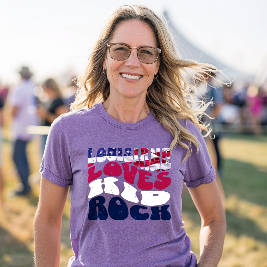 Louisiana Loves Kid Rock Retro Premium Tee