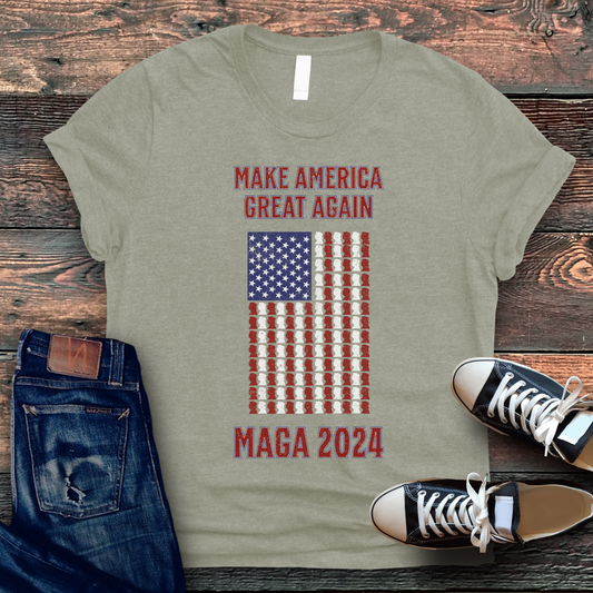 Make America Great Again Trump Flag Premium Tee