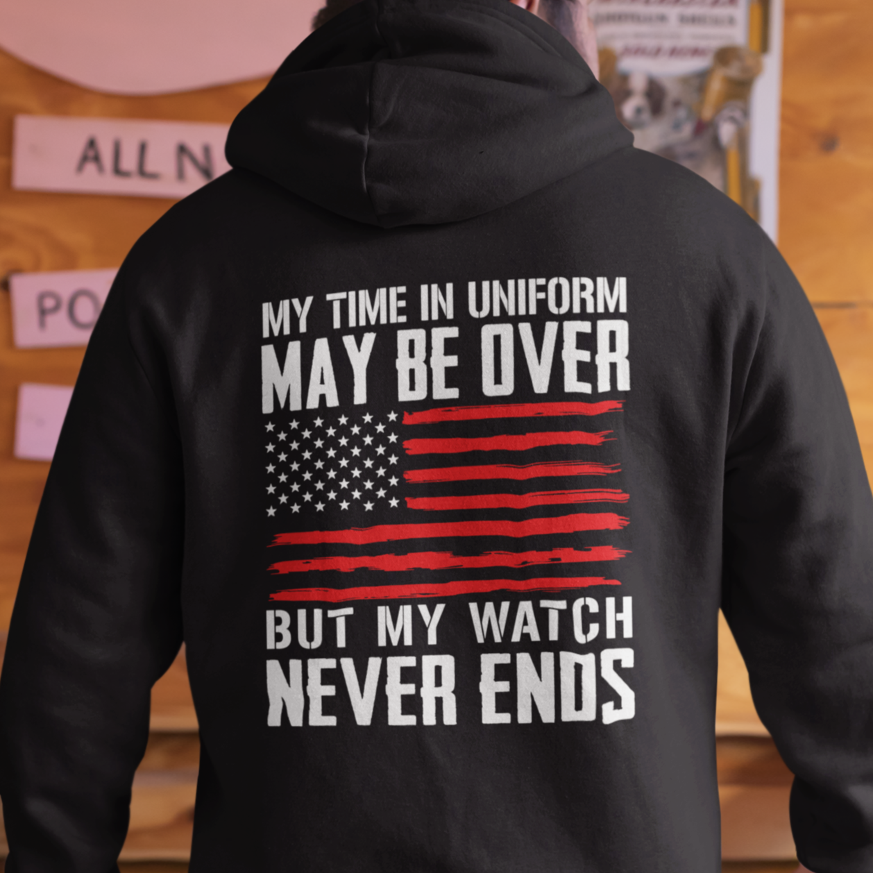 My Time in Uniform May Be Over Heavy Blend Full-Zip Hoodie