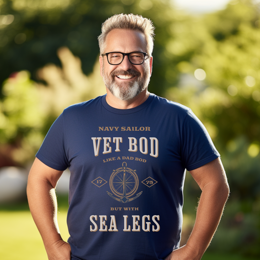 Navy Sailor Vet Bod Premium Tee - Sea Legs