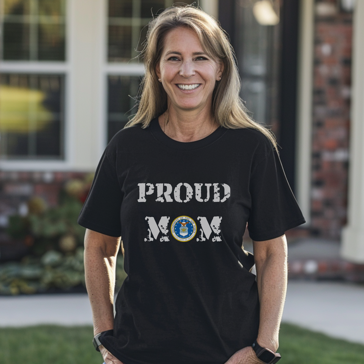 Proud Mom Premium Tee - Air Force