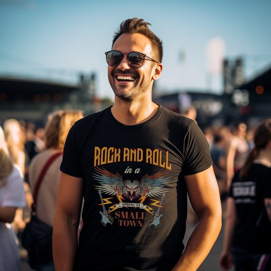 Rock and Roll in a Small Town Premium Tee