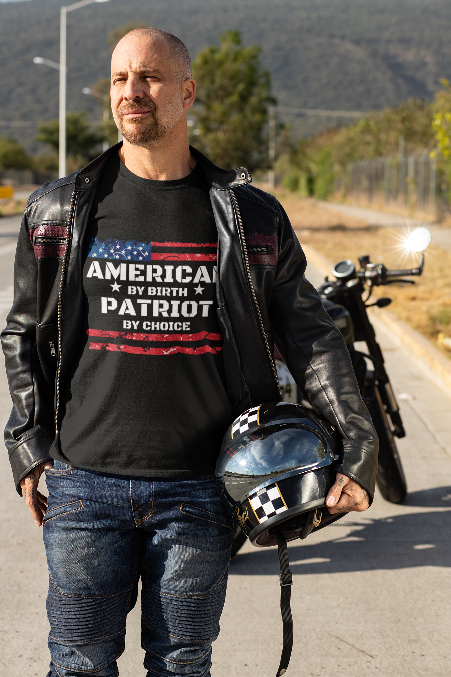 American By Birth Patriot By Choice Premium Tee